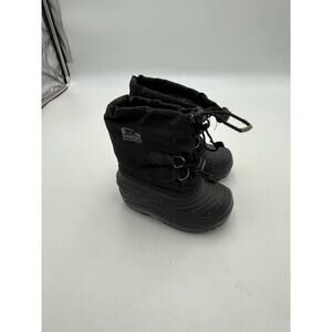 Sorel Super T Youth Winter Snow Boots – Size 1, Black